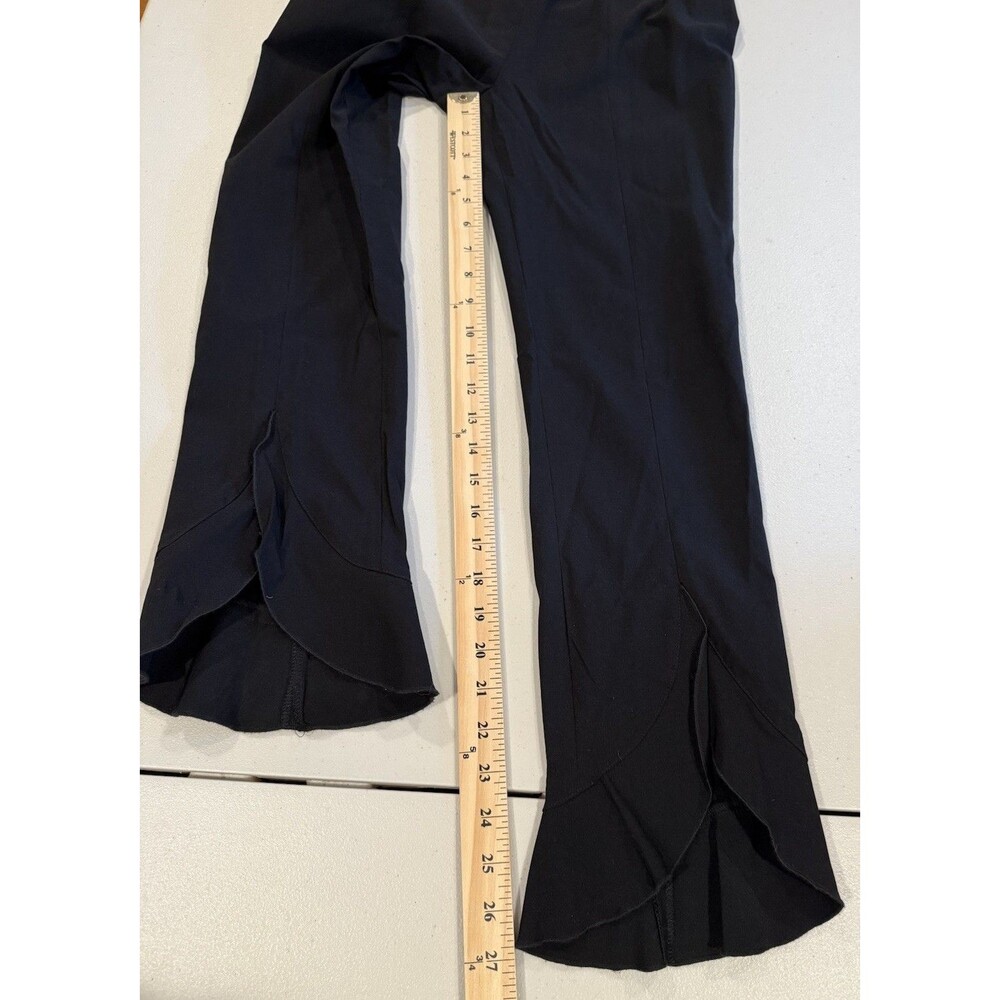 Insight Stretch Pants Womens 4 Black Tulip Hem Pull On Travel Minimal Workwear - Picture 5 of 7